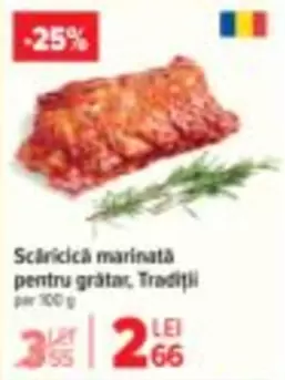 Scaricică marinată pentru grătar, Tradiții