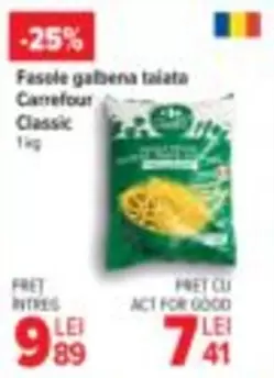 Fasole galbena taiata