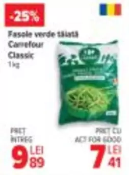 Fasole verde tăiată