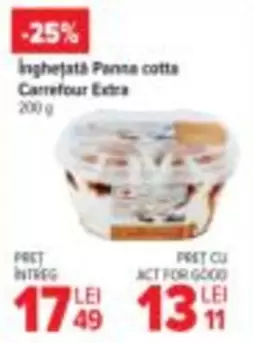 Inghețată Panna cotta