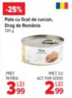 Pate cu ficat de curcan, Drag de Románia