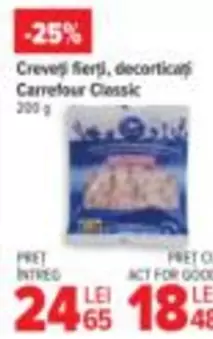 Creveți fierți, decorticați