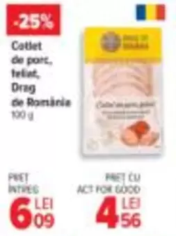 Cotlet de porc, feliat