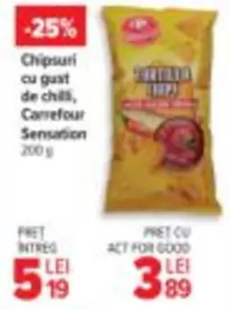 Chipsuri cu gust de chill, Sensation