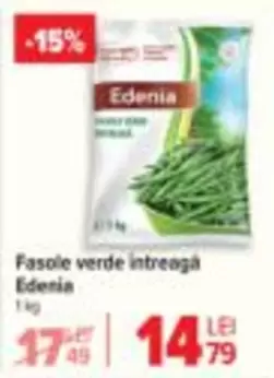Fasole verde intreagă