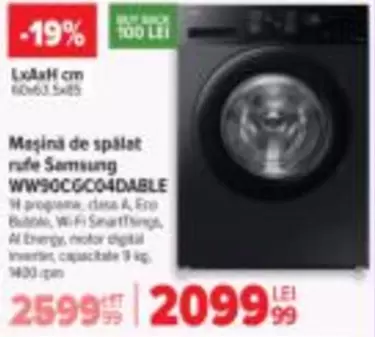 Maşină de spălat rufe WW90CGC04DABLE