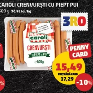 CRENVURSTI CU PIEPT PUI