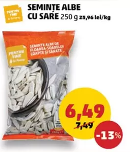 SEMINTE ALBE CU SARE