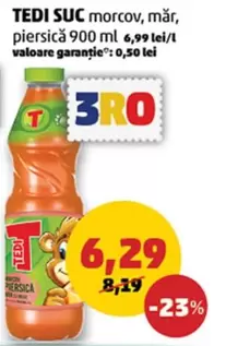 SUC morcov, măr, piersică