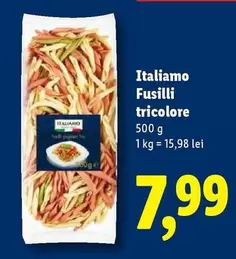Fusilli tricolore