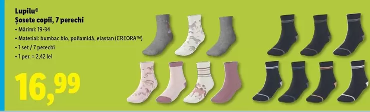 Șosete copii, 7 perechi