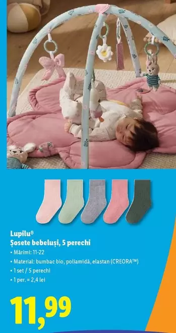 Șosete bebeluși, 5 perechi