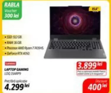 Lenovo - LAPTOP GAMING LOQ 15ARP9