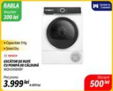 Bosch - USCATOR DE RUFE CU POMPA DE CALDURA WQH284B8BY