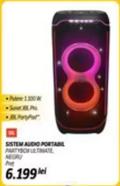 Jbl - SISTEM AUDIO PORTABIL PARTYBOX ULTIMATE