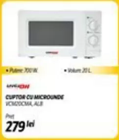 Alb - CUPTOR CU MICROUNDE VCM20CMA, ALB