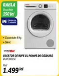 USCATOR DE RUFE CU POMPA DE CALDURA VUPOROUSE