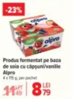 Alpro - Produs fermentat pe baza de sola cu căpşunivanilie