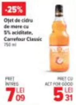 Ojet de cidru de mere cu 5% aciditate