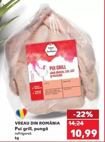 Pui grill, pungă