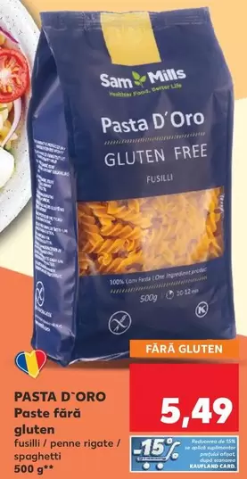 Pasta D'Oro Paste fără gluten