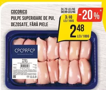 PULPE SUPERIOARE DE PUI, DEZOSATE, FĂRĂ PIELE