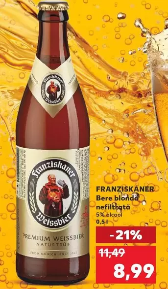 Bere blondă nefiltrată