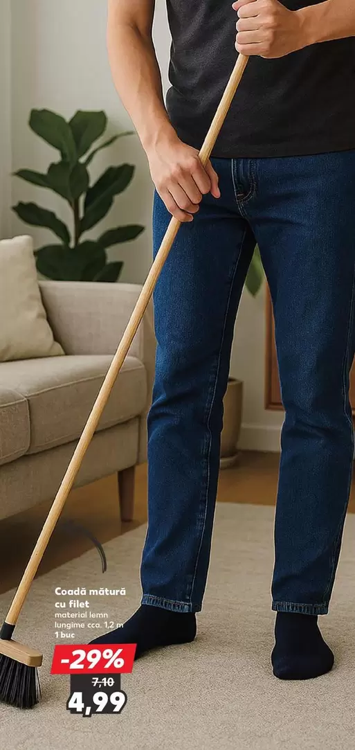 Szobák, műhelyek és Flat tisztításához 1,2m fiber