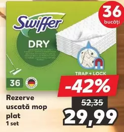 Rezerve uscată mop plat