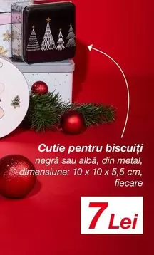 Cutie pentru biscuiți