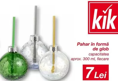 Pahar în formă de glob