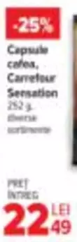 Capsule cafea, Carrefour Sensation