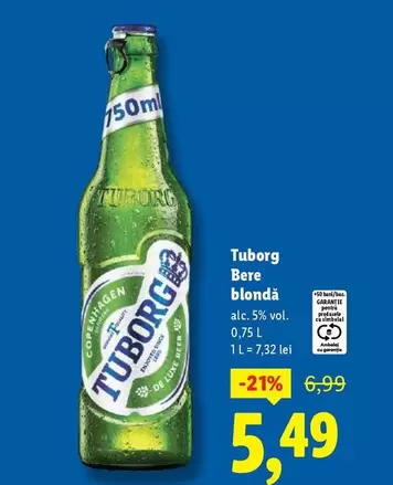 Tuborg - Bere blonda