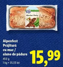 Prăjitură cu mac / alune de pădure