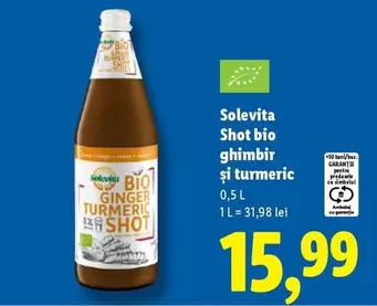 Shot bio ghimbir și turmeric