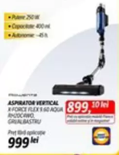 Vertical - ASPIRATOR VERTICAL X FORCE FLEX 9.60 AQUA RH20C4WO, GRI/ALBASTRU