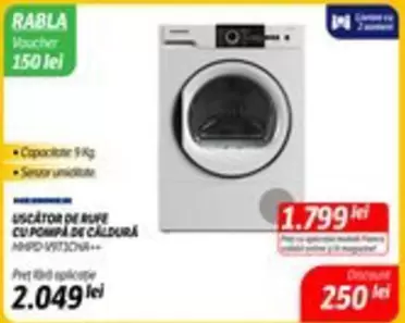 USCATOR DE RUFE CU POMPA DE CALDURA MHPD-V9T3CNA
