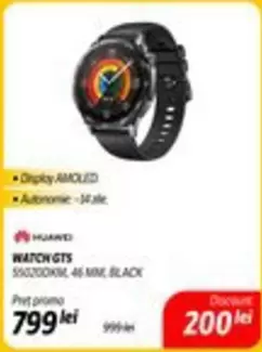 Huawei - WATCH GTS 550J00KM, 46 MM BLACK