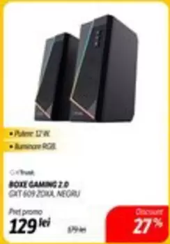 GAMING 2.0 GXT 609 ZOKA, NEGRU