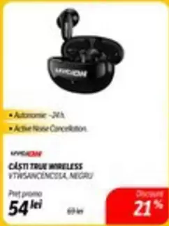 Ace - CASTI TRUE WIRELESS VTWSANCENCOSA, NEGRU