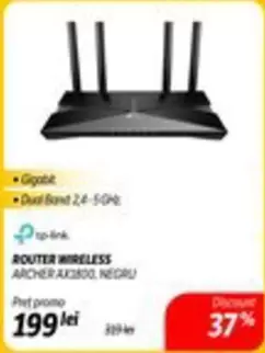 ROUTER WIRELESS ARCHER AXI800, NEGRU