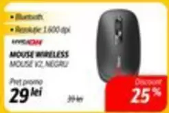 MOUSE WIRELESS MOUSE V2 NEGRU