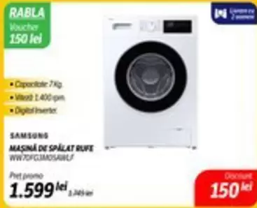 MAŞINĂ DE SPALAT RUFE WW7OFG3MOSAW/LE