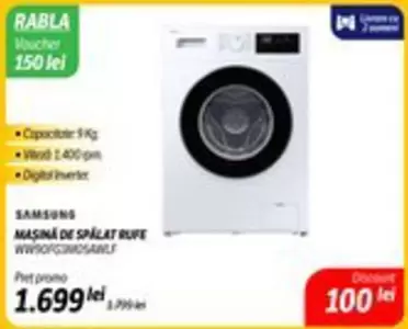 MASINA DE SPALAT RUFE WW90T634DSA/LE