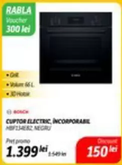 Bosch - CUPTOR ELECTRIC, INCORPORABIL HBF23AESZ, NEGRU