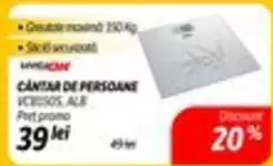 Alb - CANTAR DE PERSOANE VCR3505, ALB