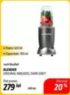 Nutribullet - BLENDER ORIGINAL NB91540DG, DARK GREY