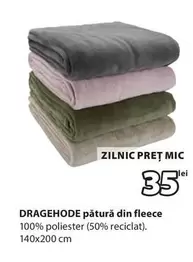 DRAGEHODE pătură din fleece