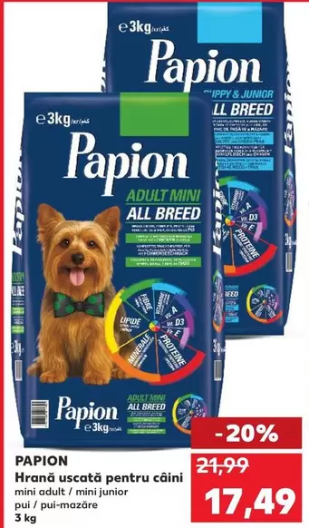 Hrană uscată pentru câini mini adult/mini junior pui/pui-mazăre