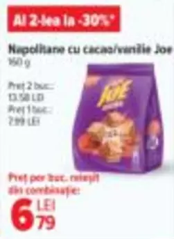 Napolitane cu cacao/vanilie